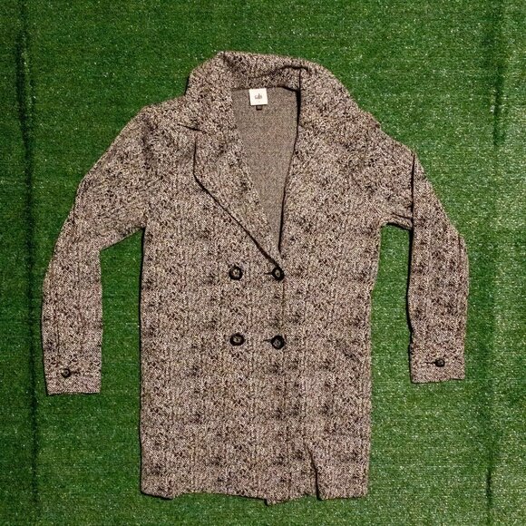 CABI AGENT BLACK HERRINGBONE BLAZER GRAY JACKET WOMENS LONG SLEEVE SIZE SMALL - Picture 4 of 8